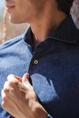 Damask Blue Denim Shirt