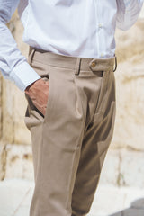Brown Cotton Trousers