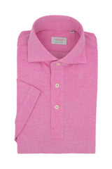 Polo Camicia Jersey Rosa Fatta a Mano