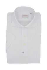 White Jersey Polo Shirt Handmade