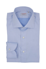Camicia Tinta Unita Twill Azzurra