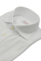 White Jersey Polo Shirt Handmade