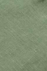 Camicia Tinta Unita Lino Verde Militare