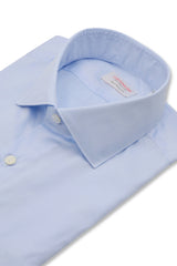 Azure Popeline Solid Shirt