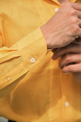 Camicia Collo Capri Tinta Unita Gialla