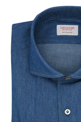 Mid Blue Denim Shirt