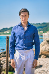 Blue Linen Shirt