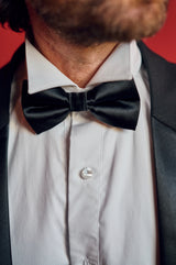 Jacquard Wing Collar Tuxedo Shirt