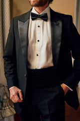 Plissé Wing Collar Tuxedo Shirt