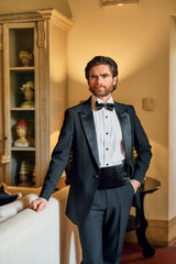 Plissé Wing Collar Tuxedo Shirt
