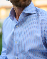 Light Blue Ground Striped Shirt
