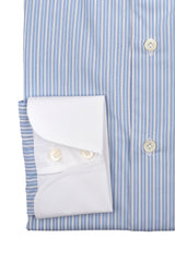 White Collar Striped Popline Shirt