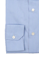 Striped Popeline Shirt Azure