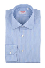 Striped Popeline Shirt Azure