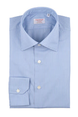 Striped Popeline Shirt Azure