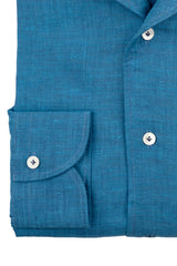 Green Water Linen Capri Shirt