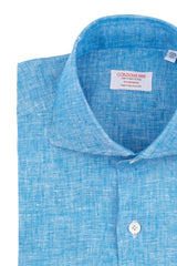 Dark Turquoise Linen Shirt