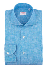 Dark Turquoise Linen Shirt