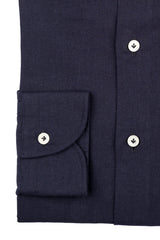 Blue Cotton Linen Shirt