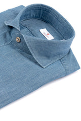 Light Blue Linen Blend Denim shirt