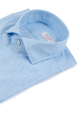 Azure Linen Blend Shirt