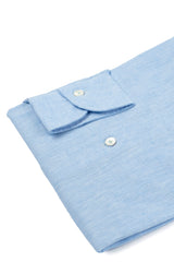 Azure Linen Blend Shirt