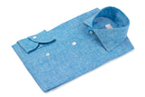 Dark Turquoise Linen Shirt