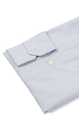 Camicia Righe Fine Popeline Blue