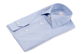 Striped Popeline Shirt Azure