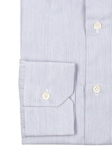 Striped Shirt In Fine Blue Poplin