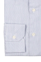 Camicia Righe Fine Popeline Blue