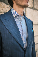 Camicia Righe Popeline Blue