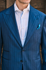 White Collar Striped Popeline Shirt