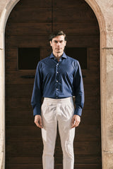 Easy Iron Blue Twill Shirt