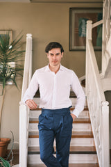 White Popeline Solid Shirt