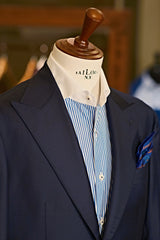 White Collar Striped Popeline Shirt