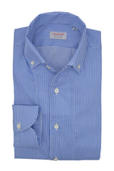 One Piece Button Down Fine Stripe Popeline Shirt