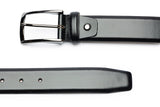 Calfskin black belt