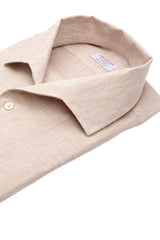 Beige Linen Capri Shirt