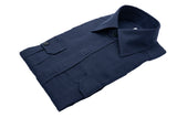 Safari Linen Overshirt Blue — Handmade Italian Linen Shirt | Cordone1956