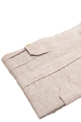 Safari Linen Overshirt Beige — Handmade Italian Linen Shirt | Cordone1956