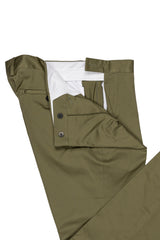 Green Cotton Summer Trousers