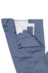 Azure Cotton Summer Trousers
