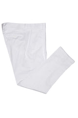 White Cotton Summer Trousers