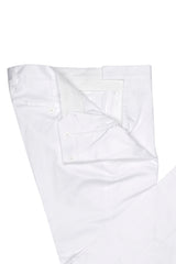 White Cotton Summer Trousers