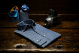 Blue Linen Blend Denim shirt
