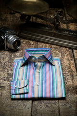 Bold Multi Striped Poplin Shirt Handmade
