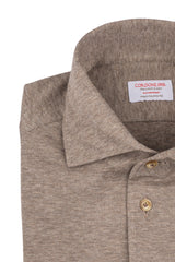 Polo Camicia Jersey Bianca Fatta a Mano
