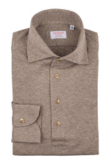 Polo Camicia Jersey Bianca Fatta a Mano