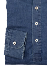 Denim Polo Shirt — Stone Washed, Handmade in Italy | Cordone1956